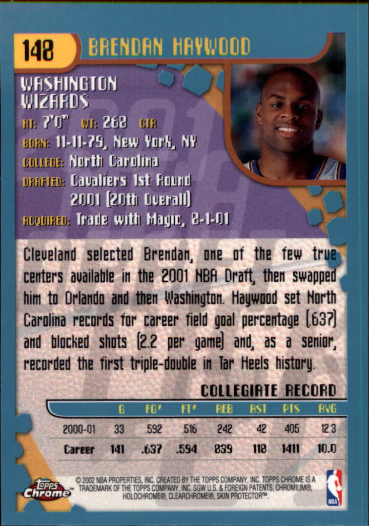 2001-02 Topps Chrome Basketball Card Pick - Picture 261 of 293