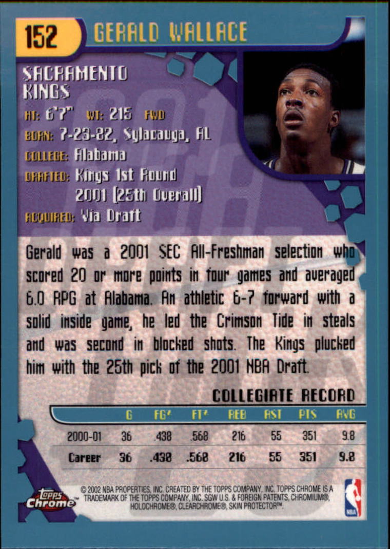2001-02 Topps Chrome Basketball Card Pick - Picture 269 of 293