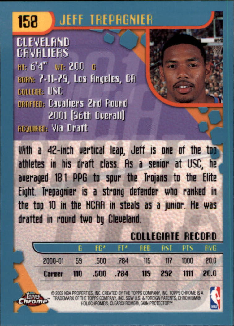 2001-02 Topps Chrome Basketball Card Pick - Picture 279 of 293