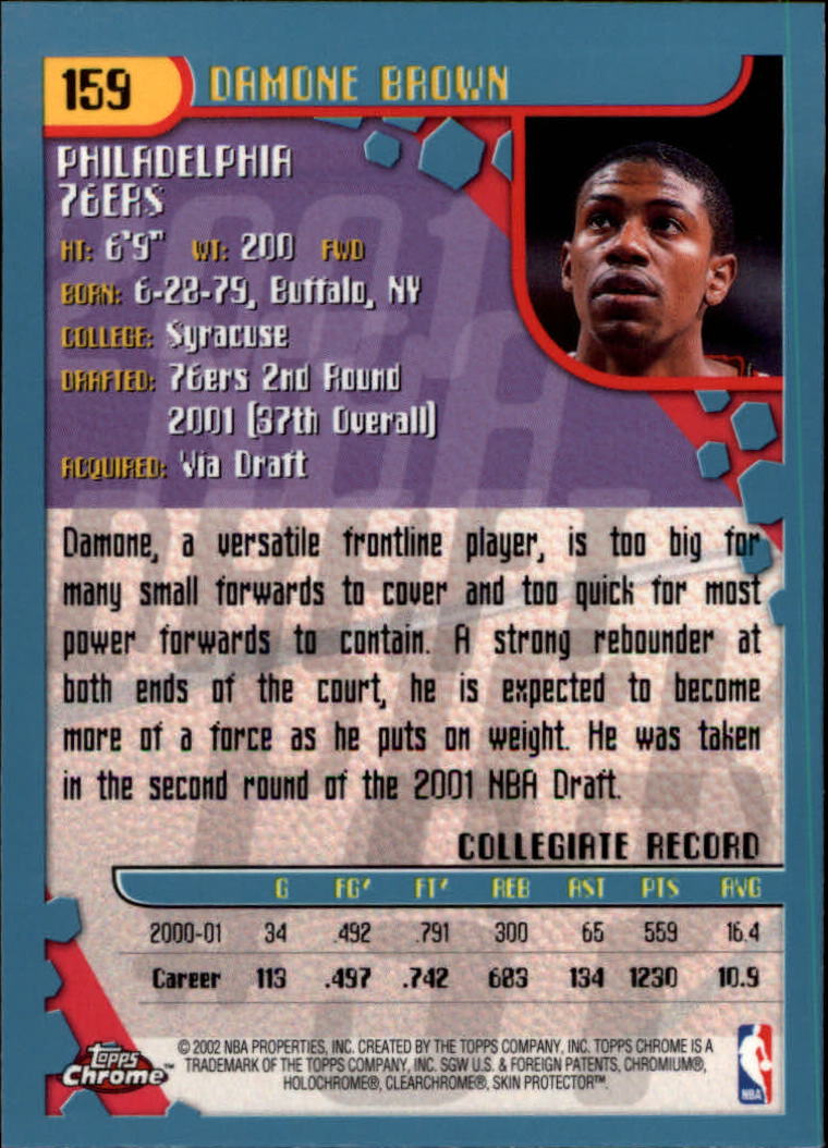 2001-02 Topps Chrome Basketball Card Pick - Picture 281 of 293