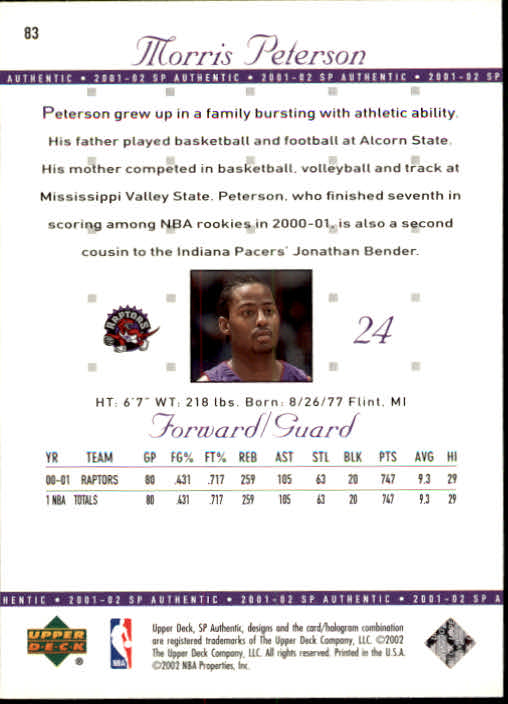 2001-02 SP Authentic Basketball Card Pick - Picture 165 of 224