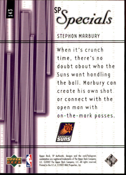 2001-02 SP Authentic Basketball Card Pick - Picture 194 of 224