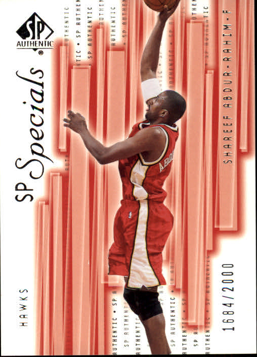 2001-02 SP Authentic Basketball Card Pick - Picture 195 of 224