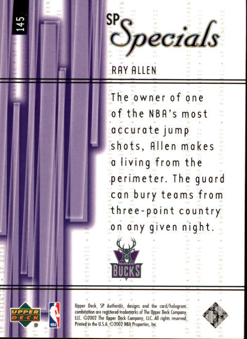 2001-02 SP Authentic Basketball Card Pick - Picture 198 of 224
