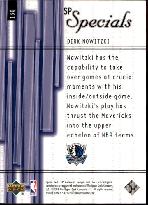 2001-02 SP Authentic Basketball Card Pick - Picture 206 of 224