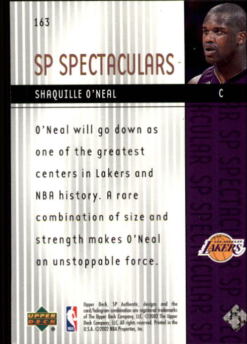 2001-02 SP Authentic Basketball Card Pick - Picture 224 of 224