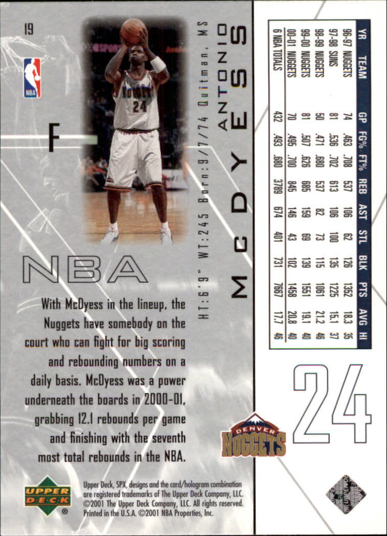 2001/2002 SPX (Upper Deck) Basketball | eBay