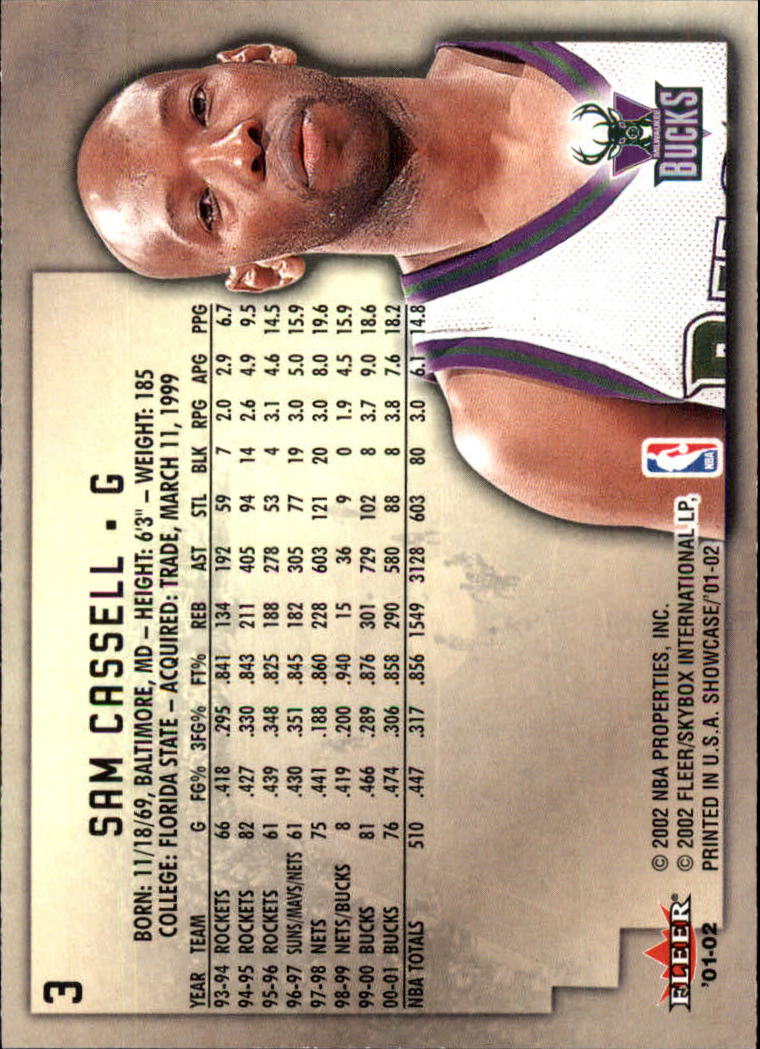 2001/2002 Fleer Showcase Basketball - Picture 5 of 157