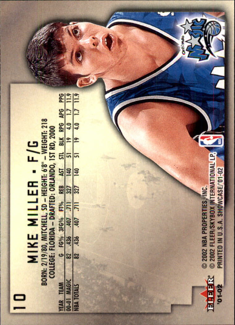 2001/2002 Fleer Showcase Basketball - Picture 17 of 157