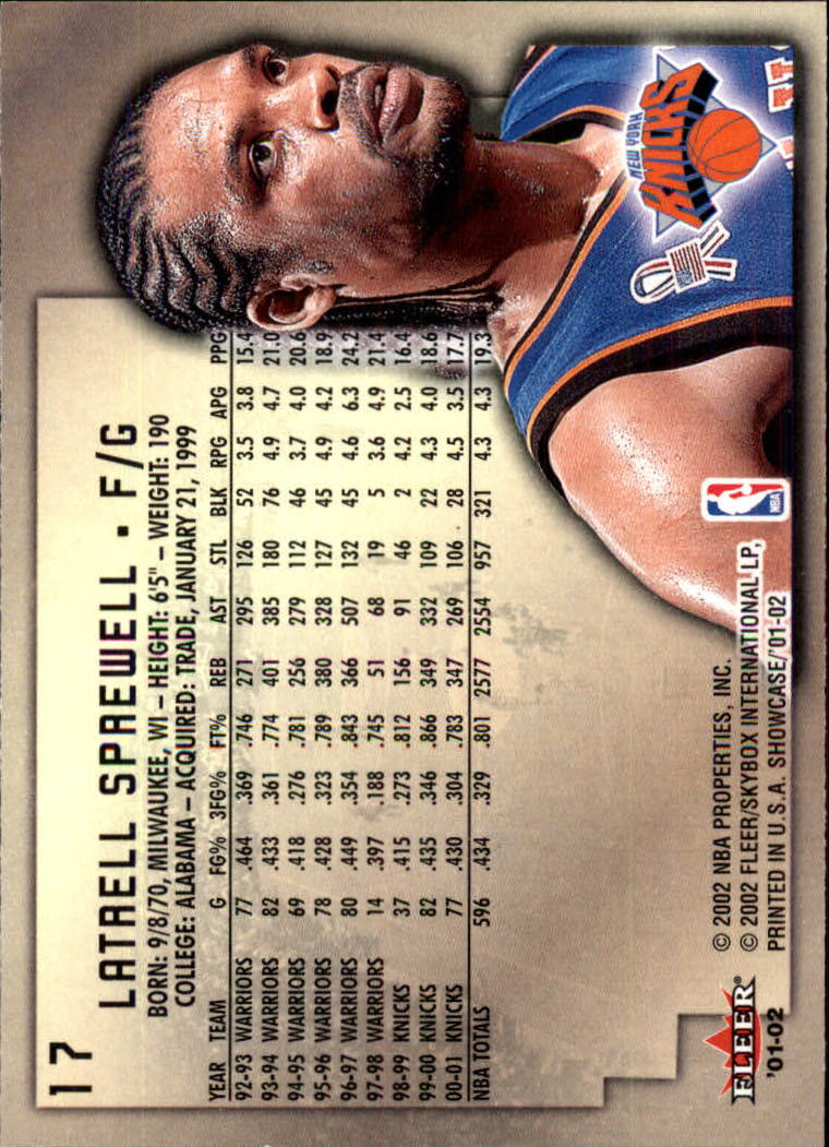 2001/2002 Fleer Showcase Basketball - Picture 27 of 157