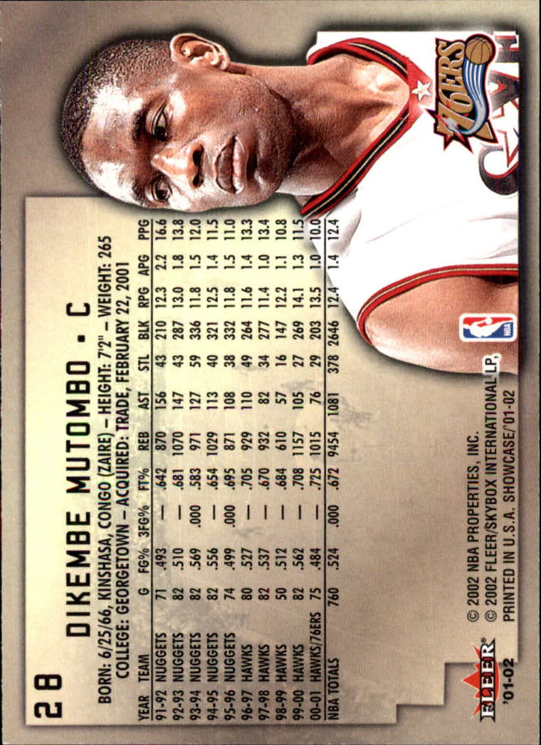 2001/2002 Fleer Showcase Basketball - Picture 47 of 157