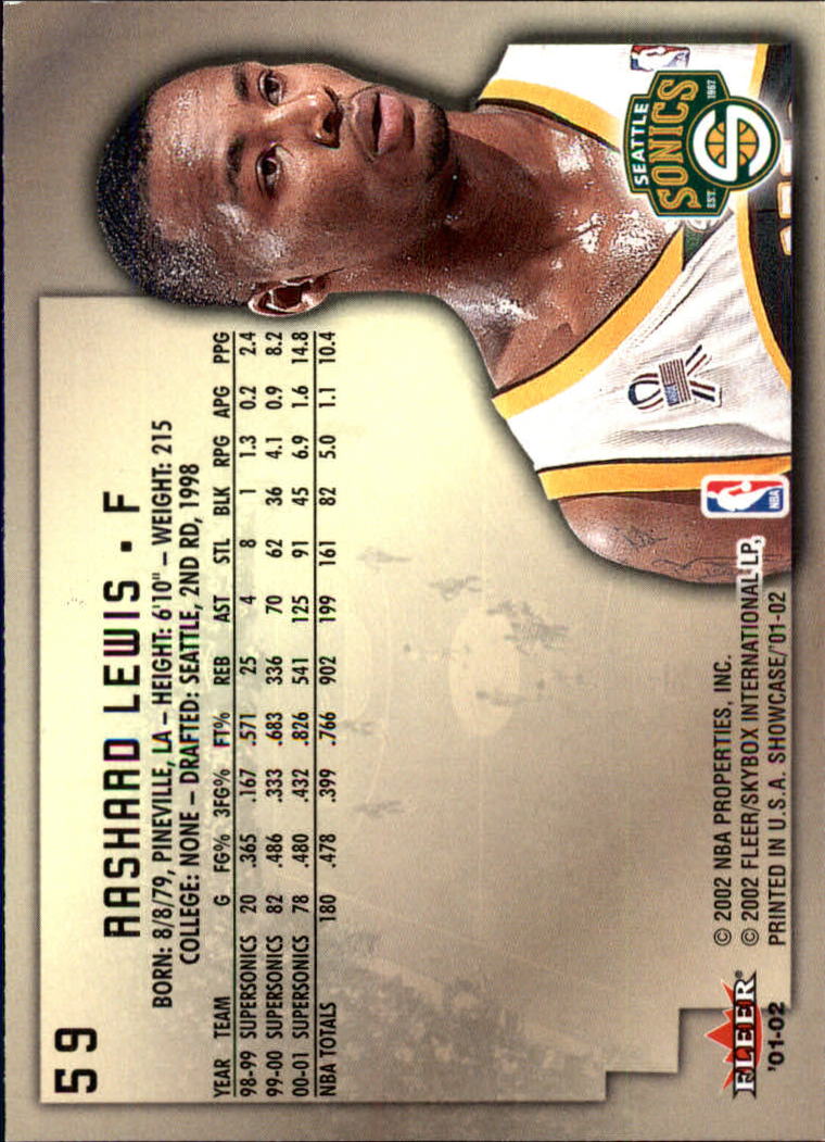 2001/2002 Fleer Showcase Basketball - Picture 105 of 157