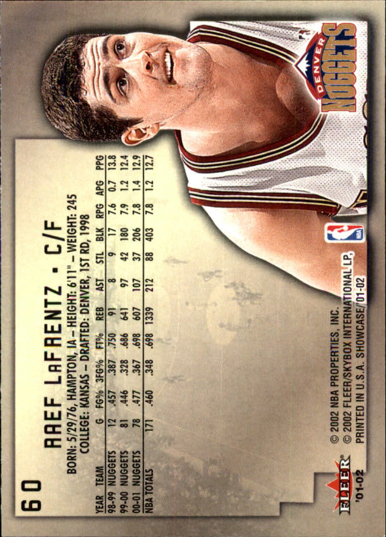 2001/2002 Fleer Showcase Basketball - Picture 107 of 157