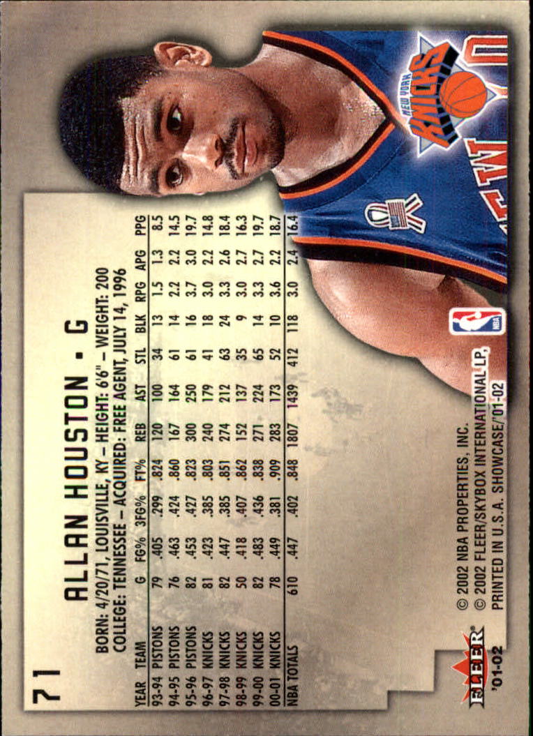 2001/2002 Fleer Showcase Basketball - Picture 129 of 157