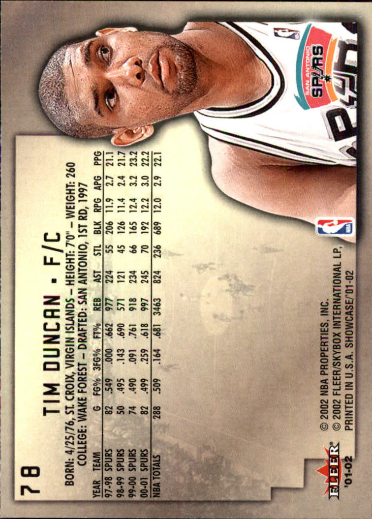 2001/2002 Fleer Showcase Basketball - Picture 141 of 157