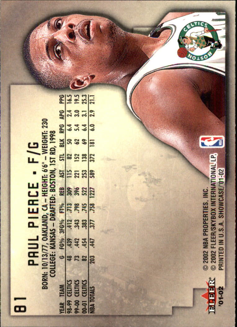 2001/2002 Fleer Showcase Basketball - Picture 147 of 157