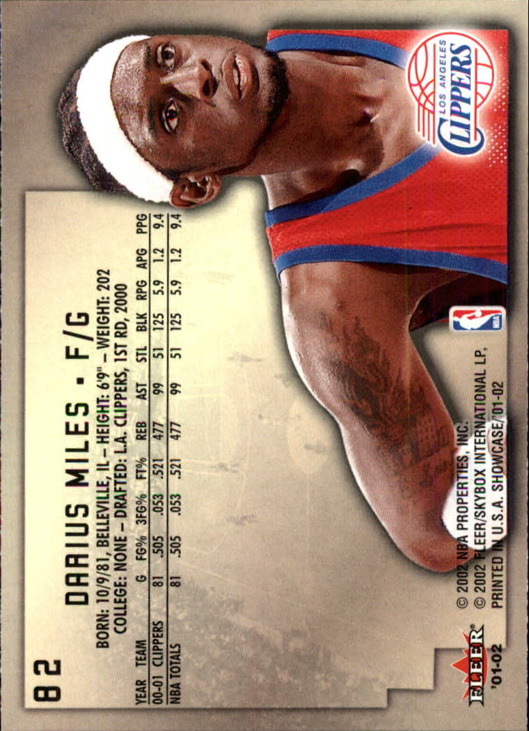 2001/2002 Fleer Showcase Basketball - Picture 149 of 157