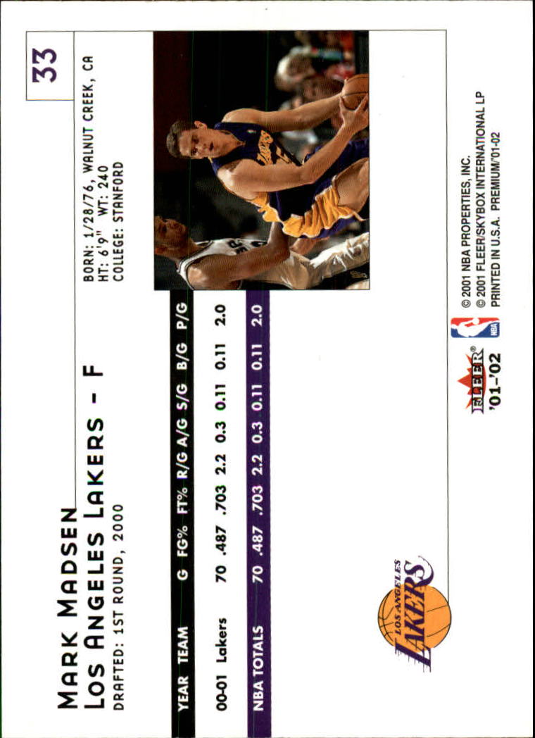 2001/2002 Fleer Premium Basketball - Picture 57 of 313