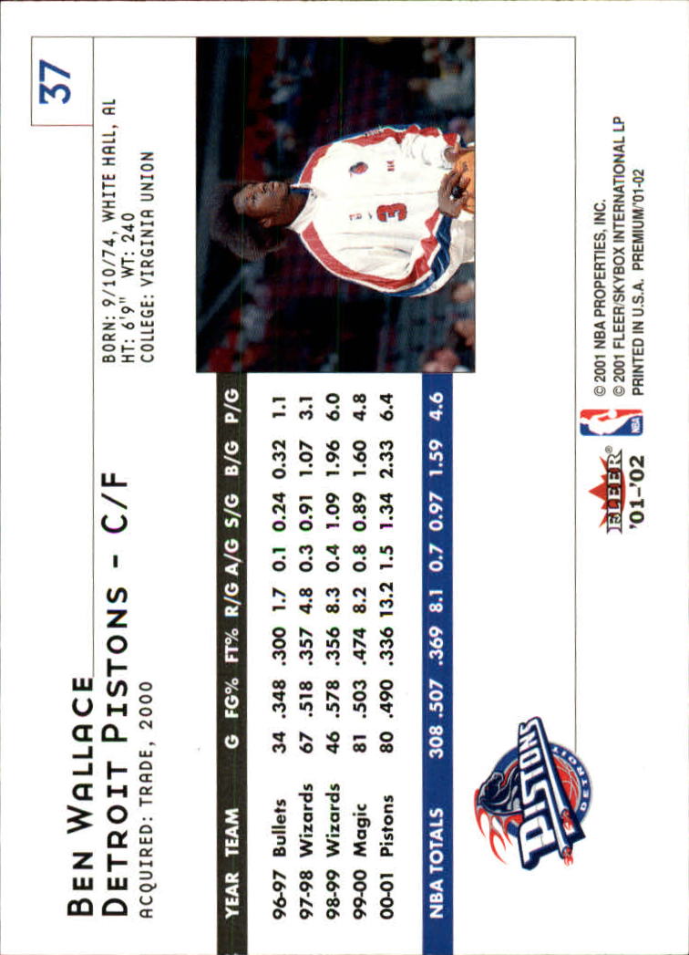 2001/2002 Fleer Premium Basketball - Picture 65 of 313