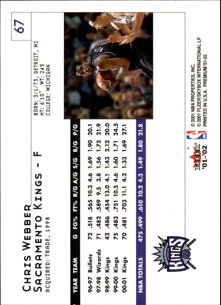 2001/2002 Fleer Premium Basketball - Picture 119 of 313