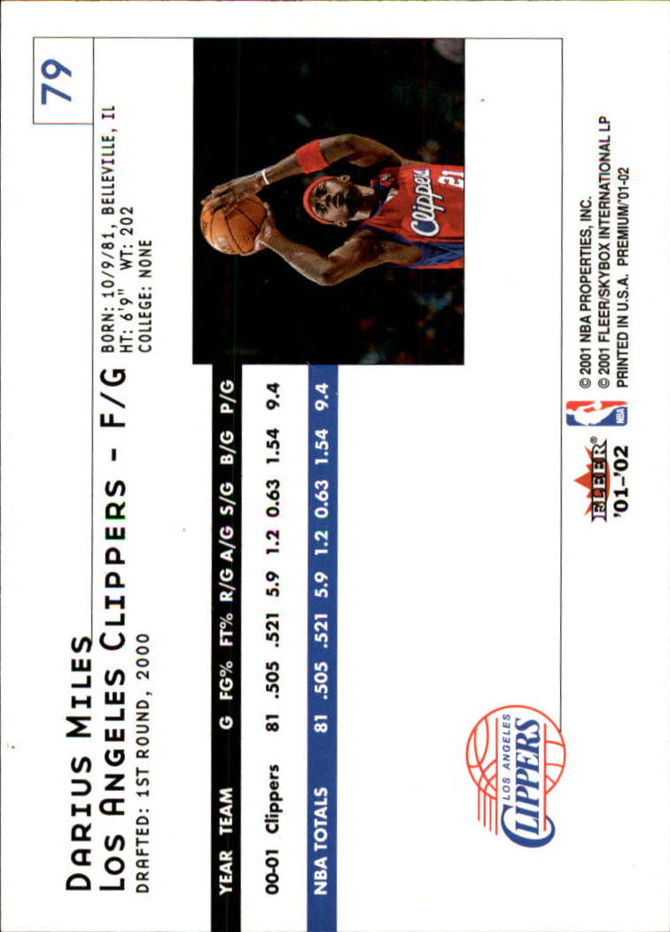 2001/2002 Fleer Premium Basketball - Picture 143 of 313