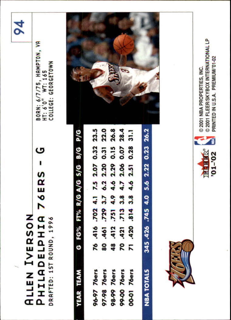 2001/2002 Fleer Premium Basketball - Picture 173 of 313