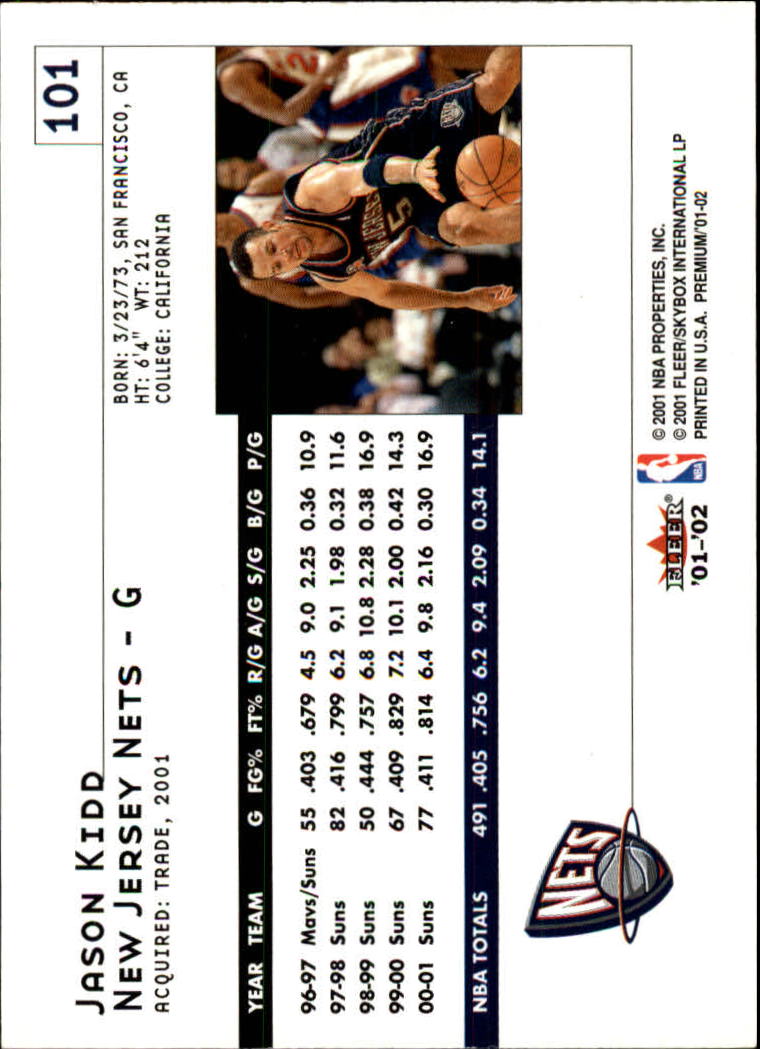 2001/2002 Fleer Premium Basketball - Picture 187 of 313