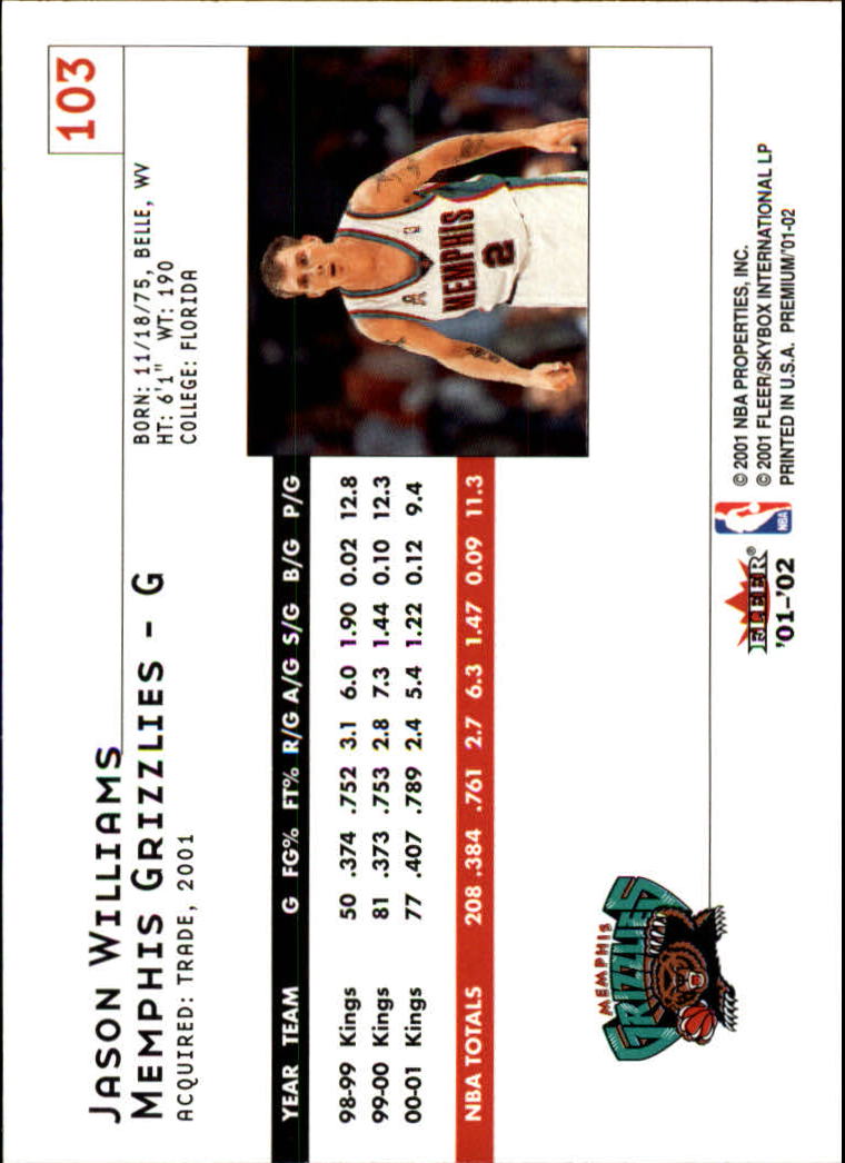 2001/2002 Fleer Premium Basketball - Picture 191 of 313
