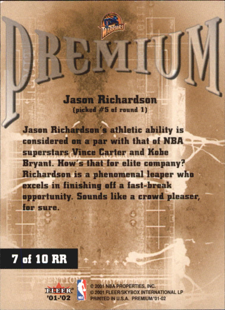 2001/2002 Fleer Premium Basketball - Picture 291 of 313