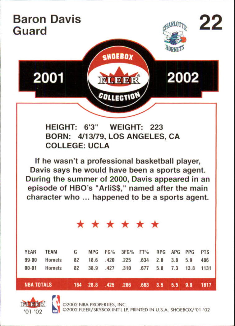 2001/2002 Fleer Shoebox Basketball - Picture 41 of 296