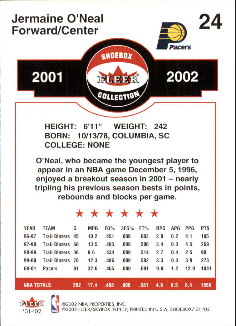 2001/2002 Fleer Shoebox Basketball - Picture 45 of 296