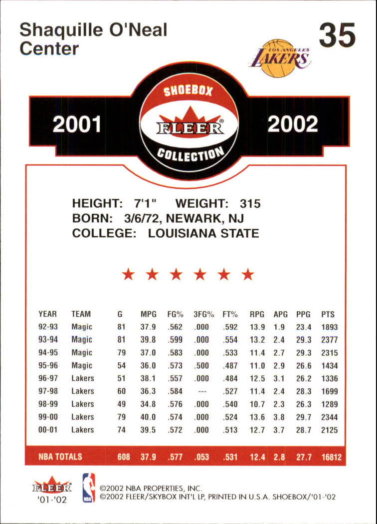 2001/2002 Fleer Shoebox Basketball - Picture 67 of 296