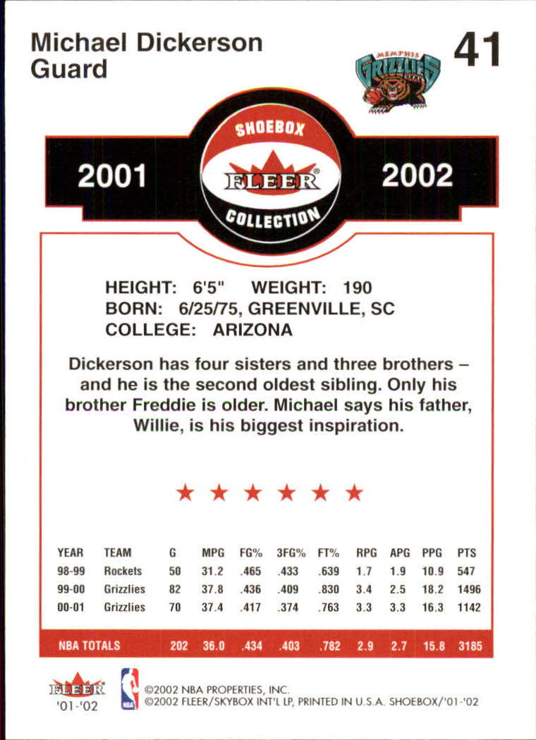 2001/2002 Fleer Shoebox Basketball - Picture 79 of 296