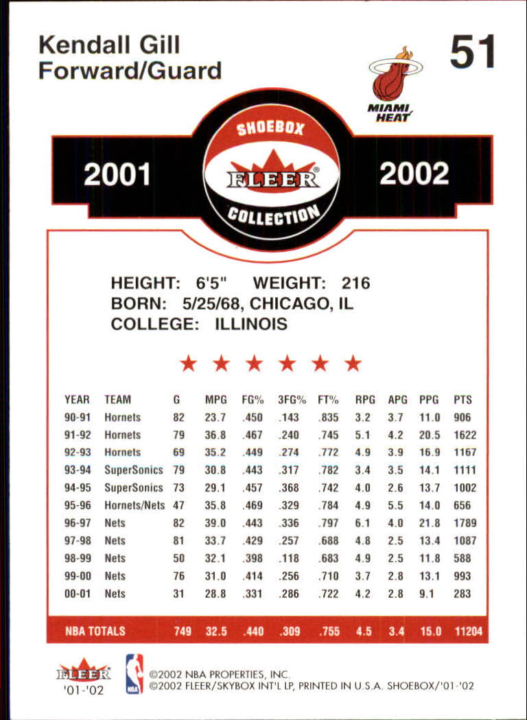 2001/2002 Fleer Shoebox Basketball - Picture 93 of 296