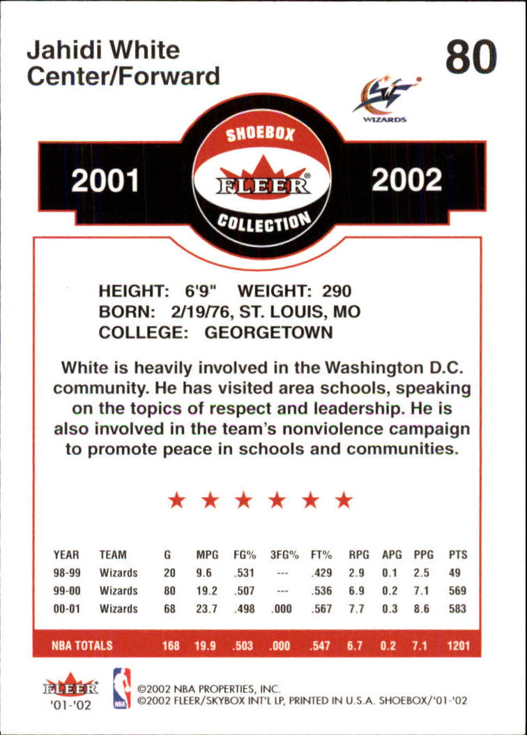 2001/2002 Fleer Shoebox Basketball - Picture 145 of 296