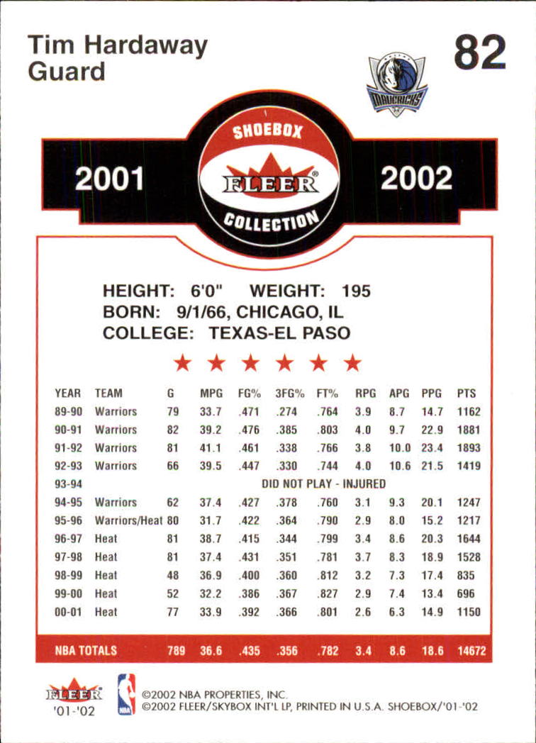 2001/2002 Fleer Shoebox Basketball - Picture 149 of 296