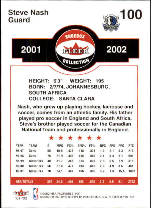 2001/2002 Fleer Shoebox Basketball - Picture 183 of 296