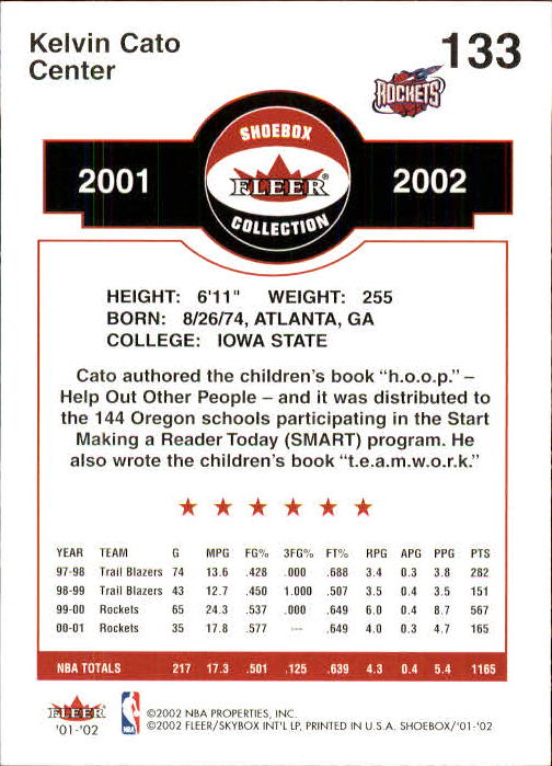 2001/2002 Fleer Shoebox Basketball - Picture 245 of 296