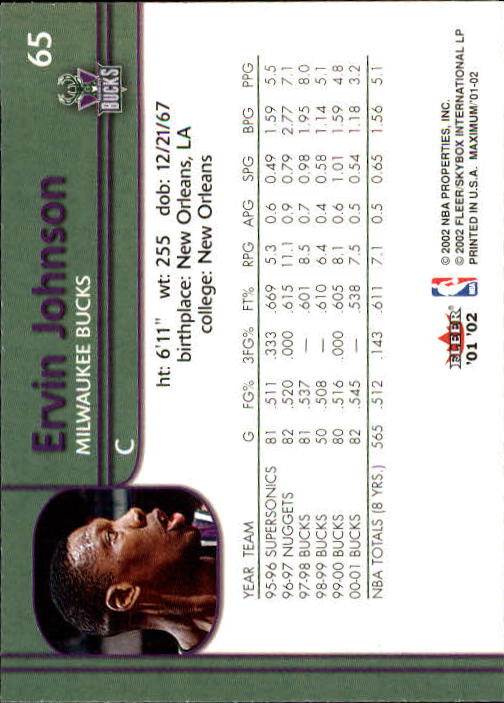 2001/2002 Fleer Maximum Basketball - Picture 39 of 115