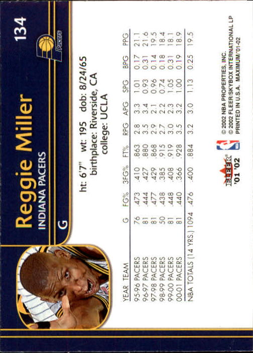 2001/2002 Fleer Maximum Basketball - Picture 77 of 115