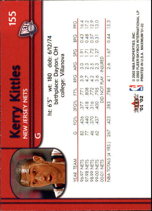 2001/2002 Fleer Maximum Basketball - Picture 93 of 115