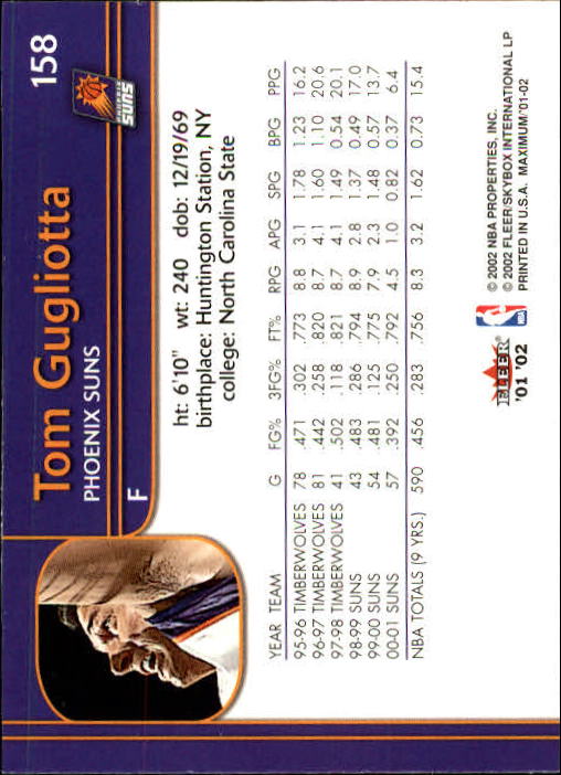2001/2002 Fleer Maximum Basketball - Picture 97 of 115