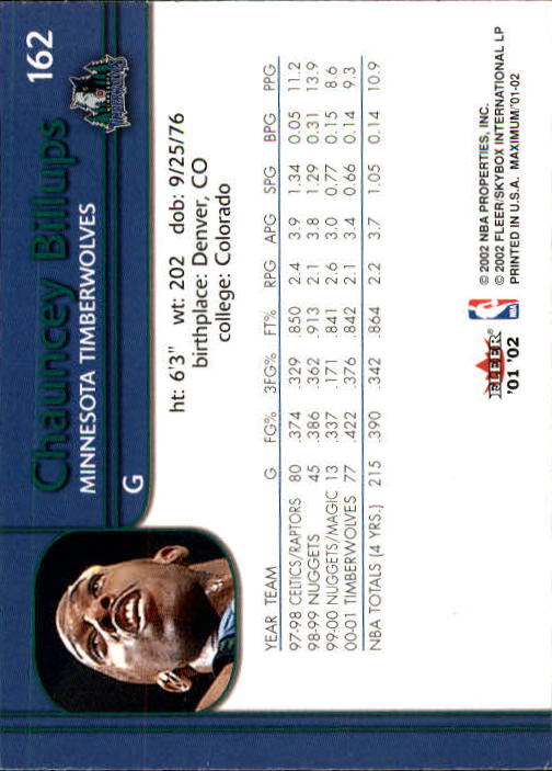 2001/2002 Fleer Maximum Basketball - Picture 99 of 115