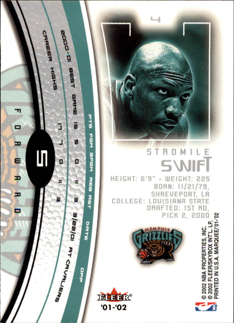 2001/2002 Fleer Marquee Basketball - Picture 7 of 61