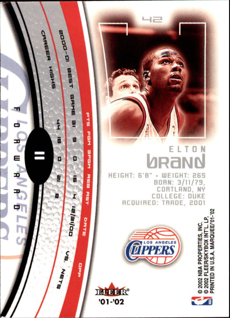 2001/2002 Fleer Marquee Basketball - Picture 11 of 61
