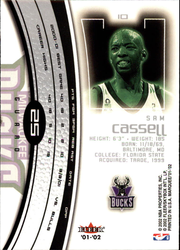 2001/2002 Fleer Marquee Basketball - Picture 19 of 61