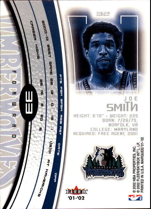 2001/2002 Fleer Marquee Basketball - Picture 25 of 61