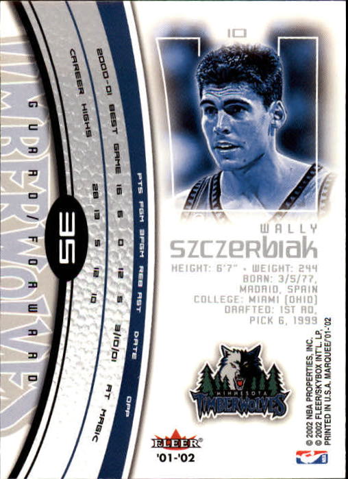2001/2002 Fleer Marquee Basketball - Picture 27 of 61