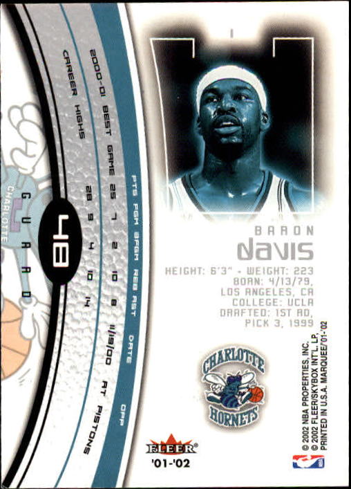2001/2002 Fleer Marquee Basketball - Picture 35 of 61