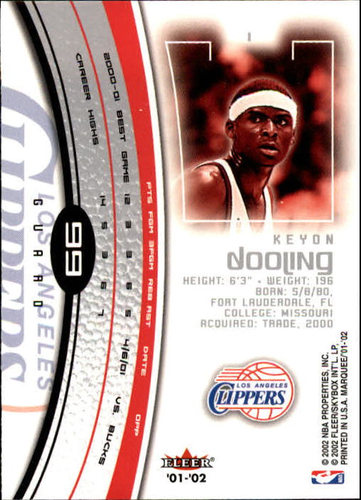 2001/2002 Fleer Marquee Basketball - Picture 47 of 61